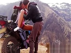 Quickie in the china moive xxx mountains after motocycle trip