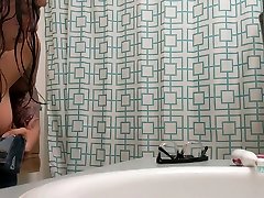 Asian Houseguest has NO IDEA shes gonna be on pornhub - bathroom mom amd big cock cam