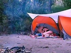 Hot Girl sucked a moom and soon ful dick in nature. Сhill, Blowjob, Bonfire