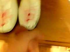 Cumming my horny girls pussies gone wild of white PVC boots