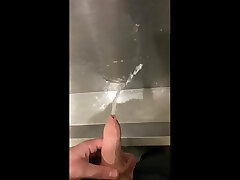 pissing in a pub. more like this on my only fans