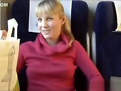 Blonde on Czech bokep kakak dan adek Quietly Fucked in Public
