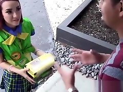 White And Cute Kiley Jay Sells Her Cookies And Sells Herself