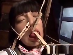 Jav Idol Ai BDSM Cloths Peg On Face Tits Labia Tongue Rope Bound Squirting