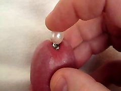 cumming with girls earring