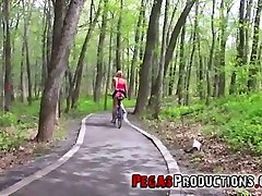 Horny pantyjob performed by lusty xxx video jungli cyclist called Candy Kiss