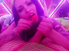 Lolipop HJ 2 akka sex thamud the camera died! LOTS of spit and filthy feet POV