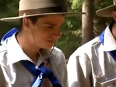 Camping trip boys jerk off