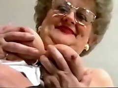 Chubby Old Granny Strips and Plays again