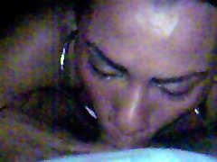 BLACK WHORE SWALLOWCUM AND DEEPTHROAT IN CAR