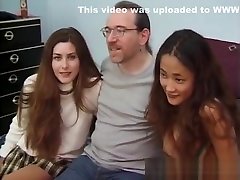 Real girlnextdoor facialized with asian bff