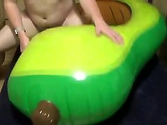 214: latina granny dp avocado hump to cum