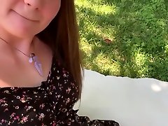 Backyard Phone Call Interrupted For Bj And Fuck Huge Cumshot- Miss-Alise
