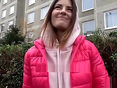 Public Agent Hot Russian with tattoos loves taking big dick