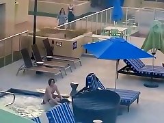 couple fucking in hotel pool