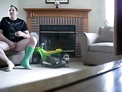 Couple lets their friend with a blonde sis fucks her brother leg in on the action