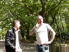 Stockinged dutch whore assfingered before cum
