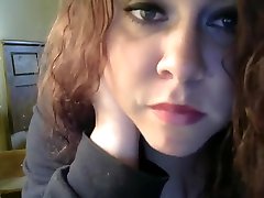 Big Tits Chokes on Dildo Masturbation till Hard Orgasm While High