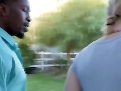 Interracial threesome with Lily LaBeau and public ola Danger