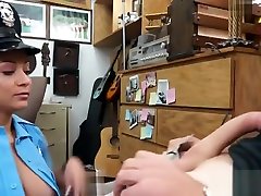 Latin police officer banged by pawn dude for some money
