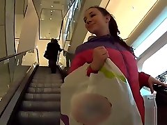 Flawless czech girl is seduced in the mall and rode in pov
