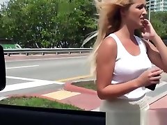 Pounded hitchhiker babe jizzed in mouth after ryan and katrina banging