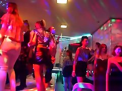 Sexy cuties get totally crazy and nude at hardcore party