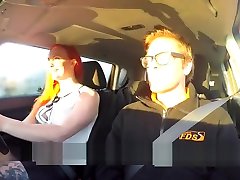 Busty big ass redhead fucks instructor