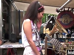 Pretty chicks reveal their tight cunt