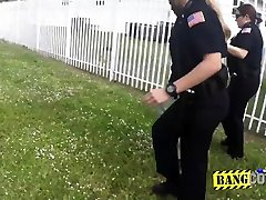 Back heroe gets taken away by horny female police officers