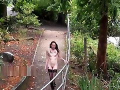 Skinny granny public flasher