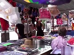 Blonde on a leash fucked in public