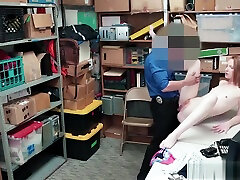Redhead teen shoplifter caught xxx urbi handed by a mall cop