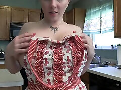 Step-Mom in Apron Jerks Son - Alexandra Snow