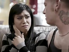 Naive asian teen stepsis gives her virginity to stepbro