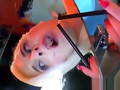 Bukkaked ho gargles jizz
