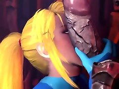 Big boobs blonde Samus gets fucked by fat girl abussed dicks