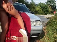 Real girls teen77 bongkar memek perawan on Road - Risky Caught by Stopping bus - AdventuresCouple