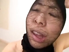 Japanese pantyhose face cumshot facial