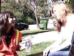 Alana Leigh shows her friend that a woman knows clit better than man
