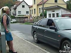 Raunchy rural granny creamed