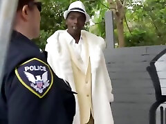 Horny officers Maggie Green and Joslyn Making a Pimp be a Ho