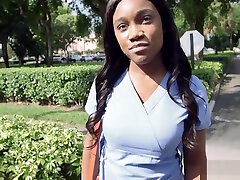 Real ebony extream gag faced cash