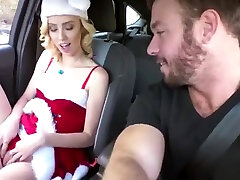 Haley the naughty Christmas Hitchhiker