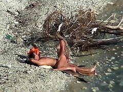 Couple fucking on a public beach, while walking jalina xxx wallpaer people