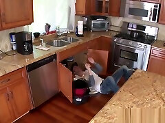 Naughty teen riding stiff monster cock