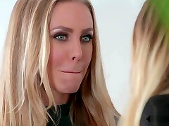 Bribe turns into hot lesbian office sex