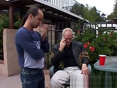 SMoking hot babe gets banged by two guys