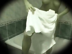 Spy litle maja while hot wife having a shower