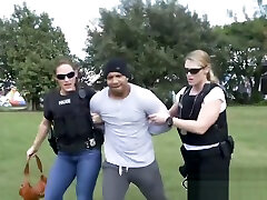 Cops take black criminal into locker room